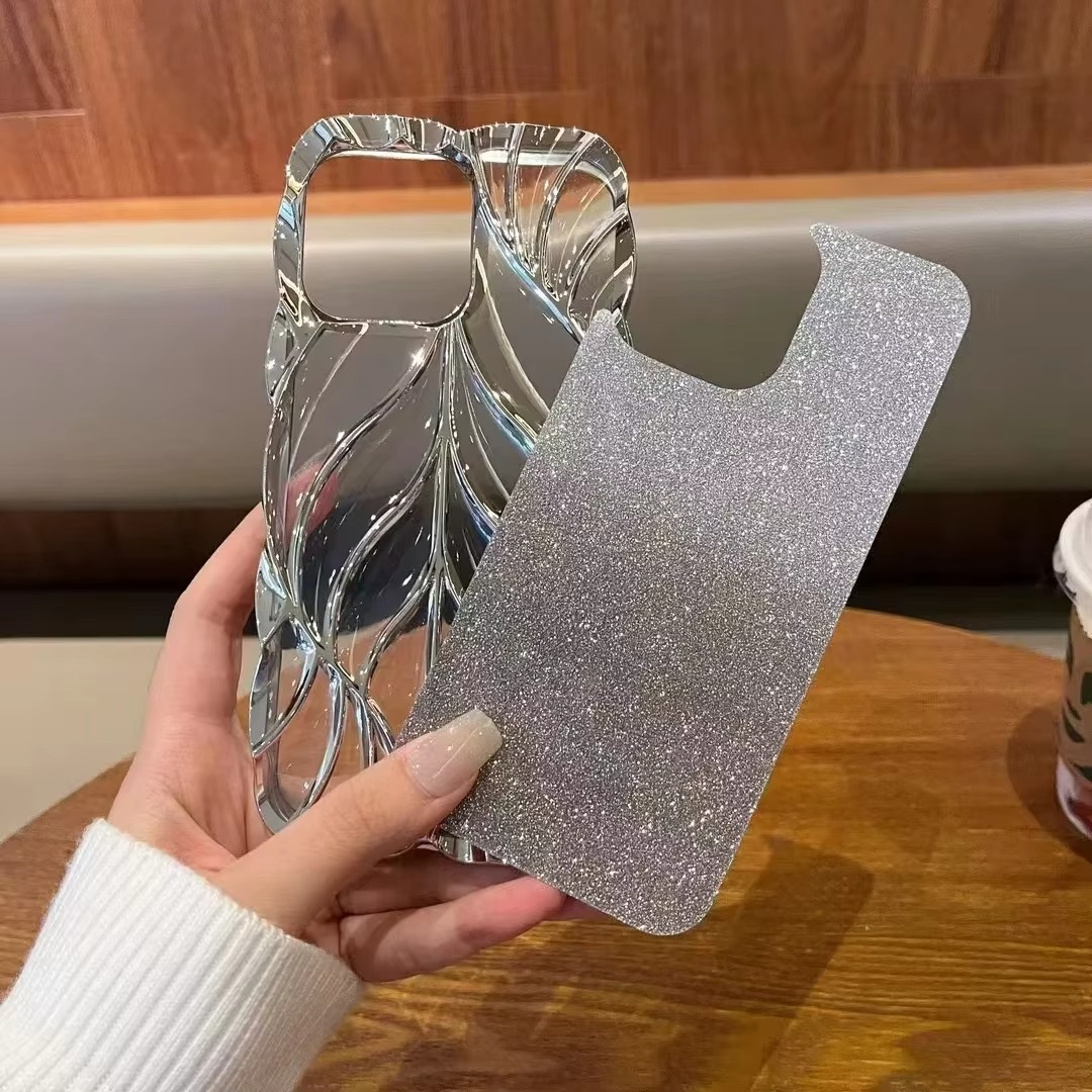 iPhone 15 Series Luxury Electroplated Leaf Case