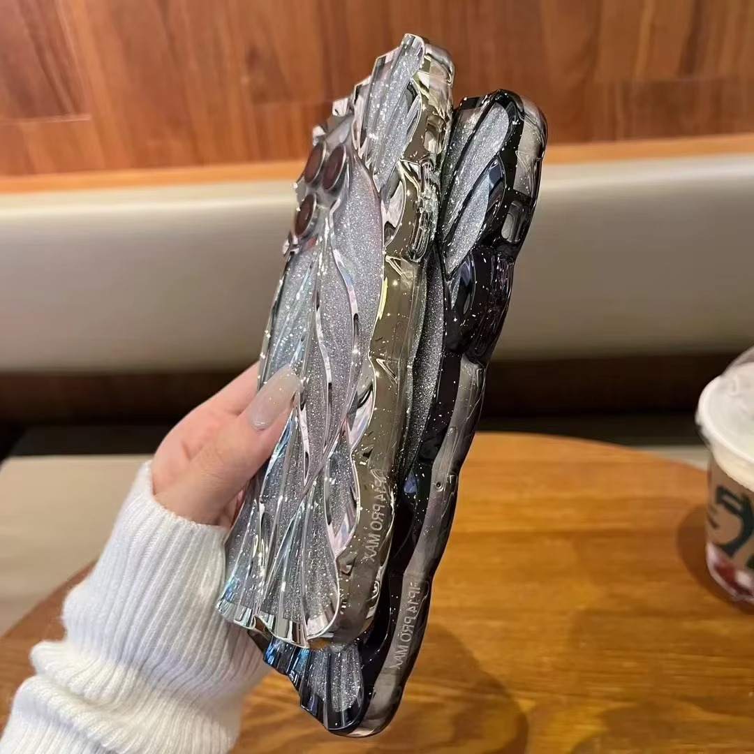 iPhone 15 Series Luxury Electroplated Leaf Case