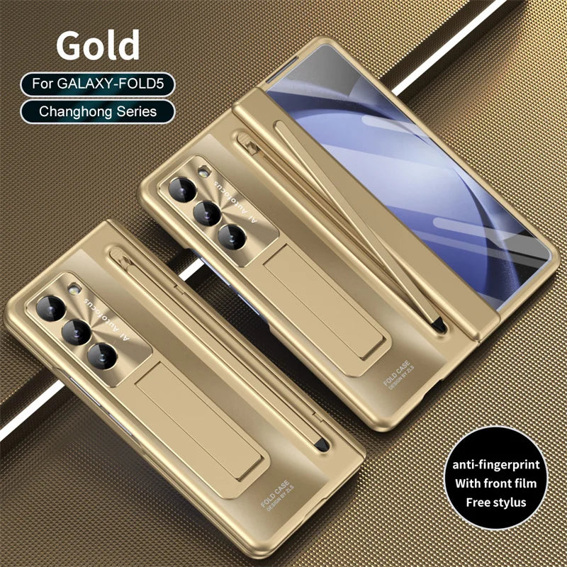 New Folding Stand Flat Pen Slot Case- With S Pen