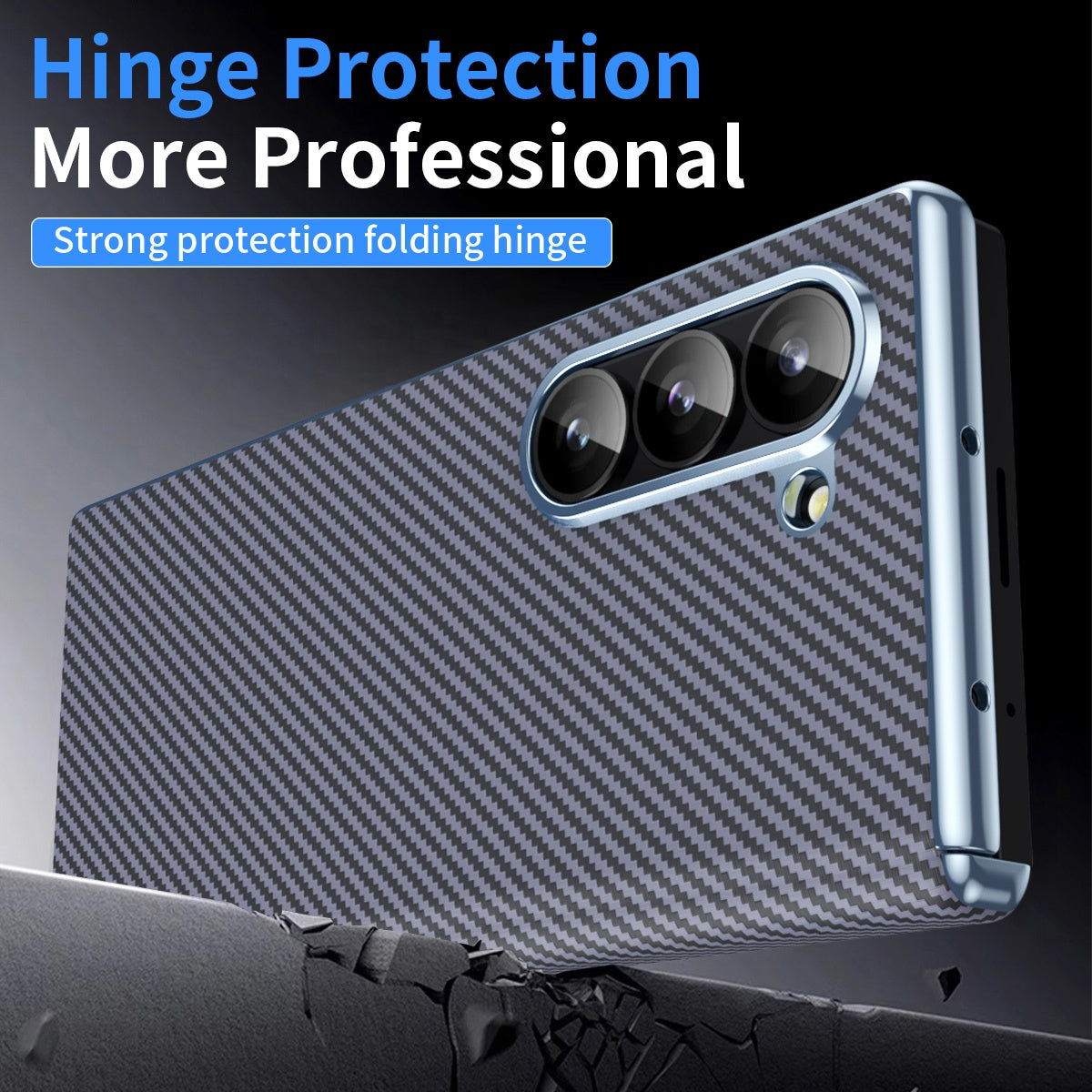 Carbon Fibre Thin Amarid Fiber Texture Electroplating Case