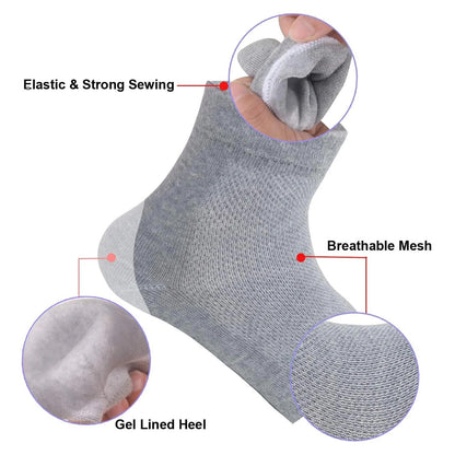 Heel Pain Relief Silicone Gel Heel Socks