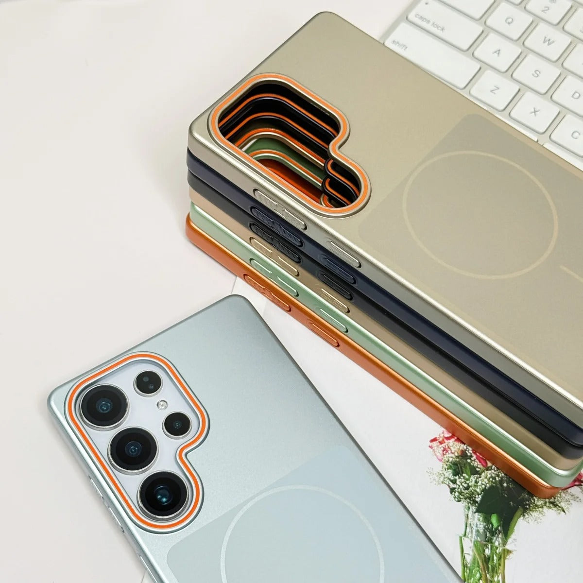 Frosted Mettalic Paint PC Wireless Case