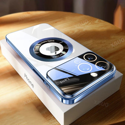 iPhone 15 Series Luxury Lens Ring Bracket Circle Case