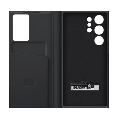 Smart View Wallet Flip Case For Samsung Galaxy S23 Ultra/S24 Ultra