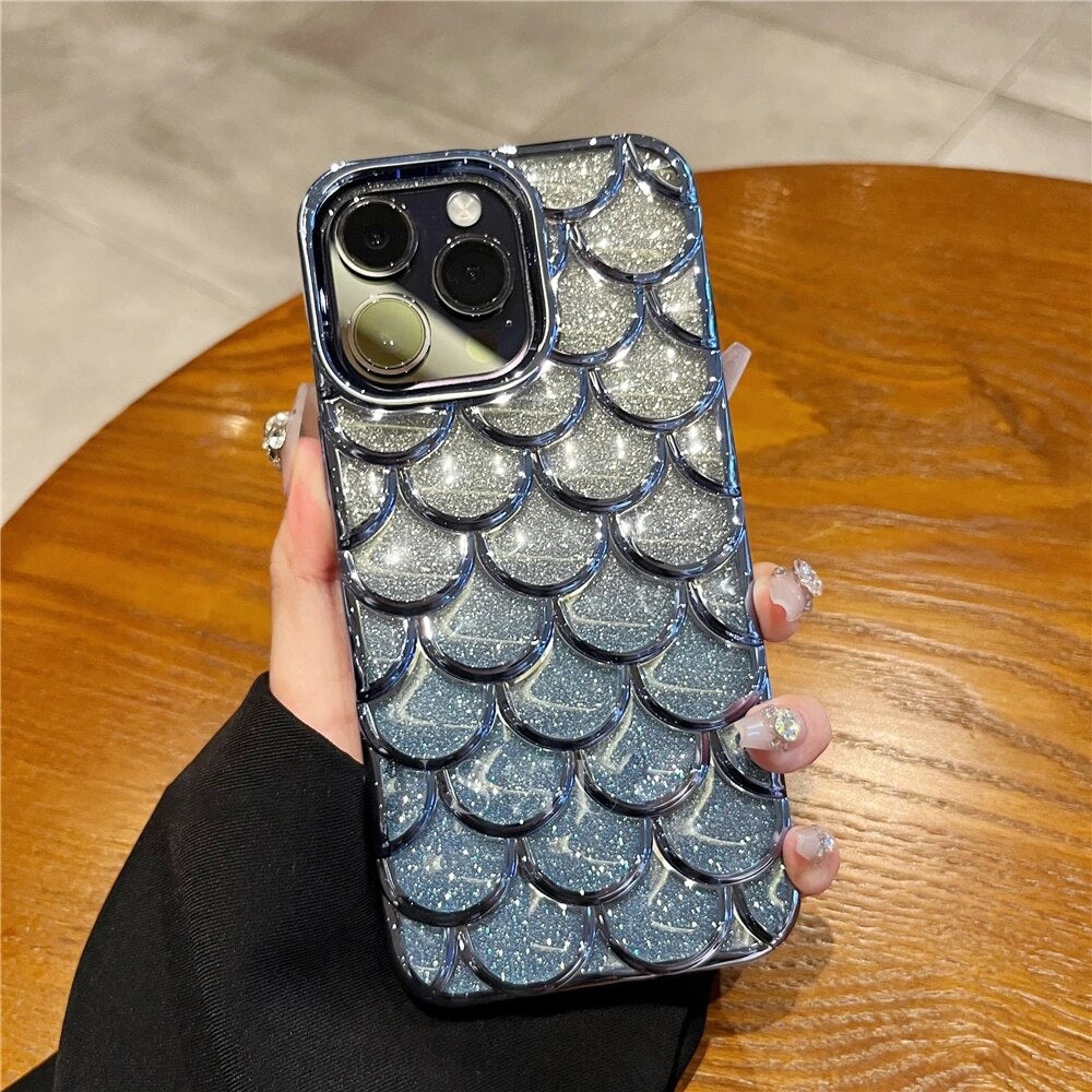 Luxury Glitter Fish Pattern Case