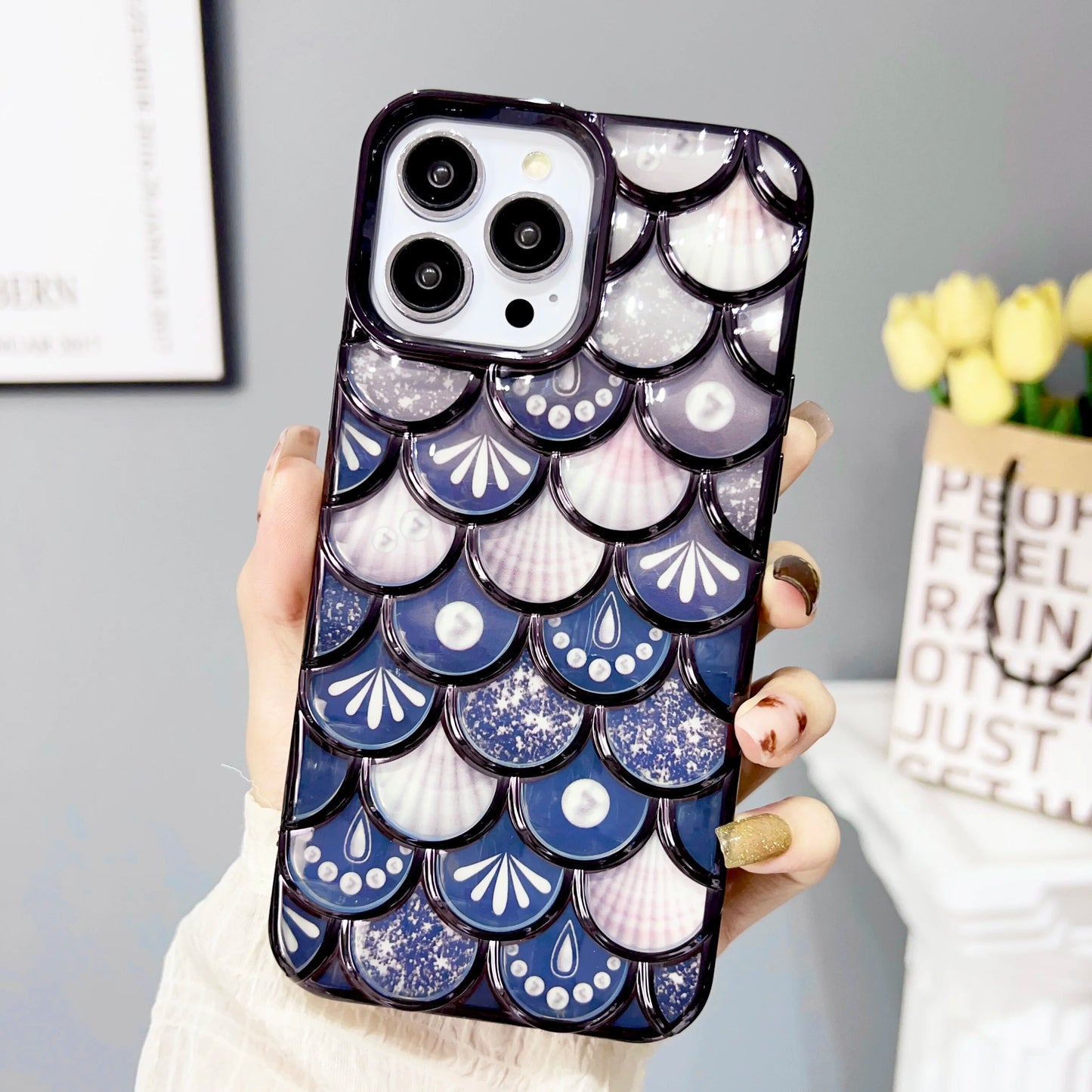 Luxury Glitter Fish Pattern Case