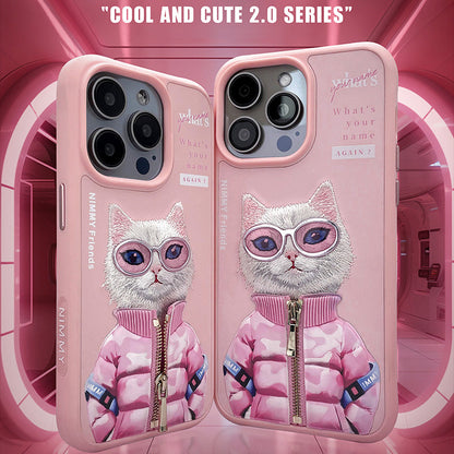 Nimmy Official 3D Cool & Cute Embroidery Case Cover- iPhone 15 Series