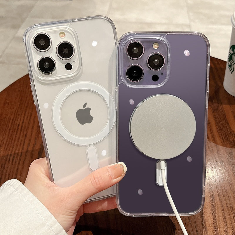 Clear Magnetic MagSafe Wireless Charging Case – The Goodify