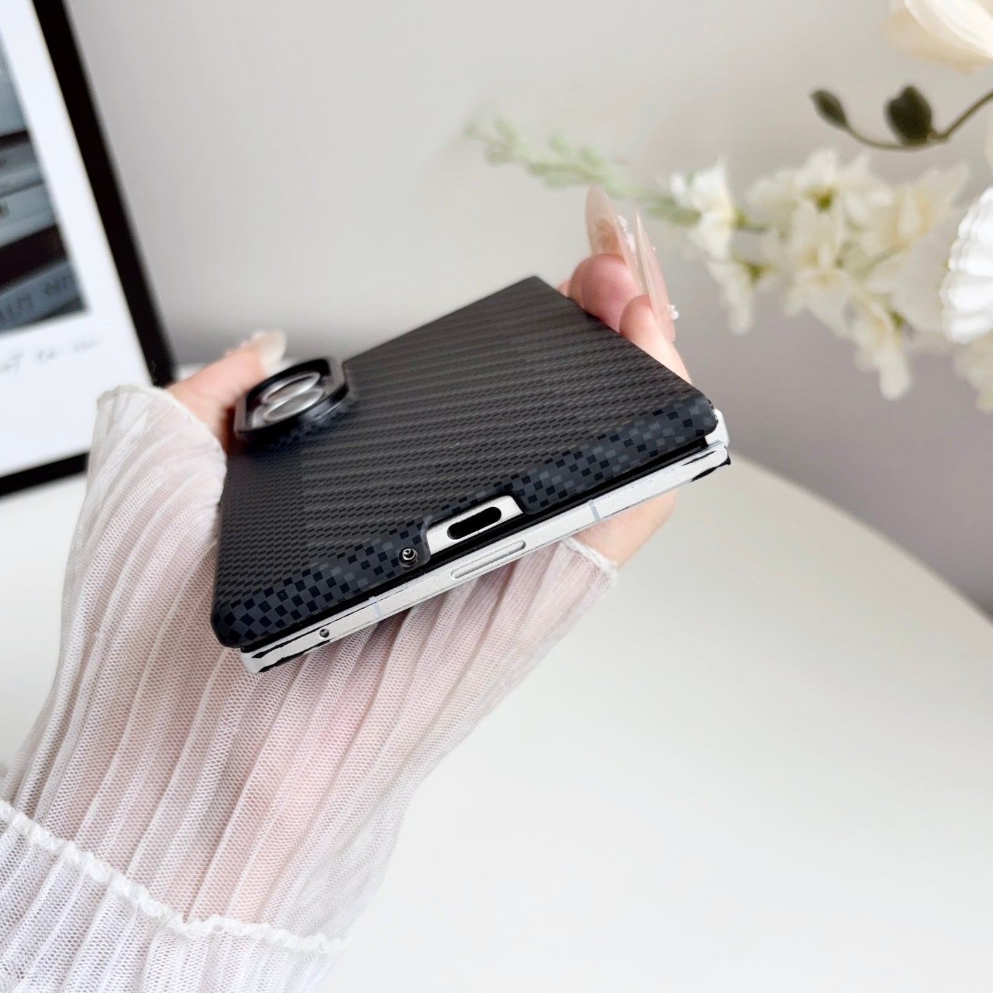Galaxy Fold 8 Wide 2nd Generation Original Carbon Fiber Magnetic Case