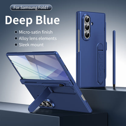 Galaxy Z Fold 8 Ultra Premium Business  Folding TPU With Hidden Kickstand Holder Case