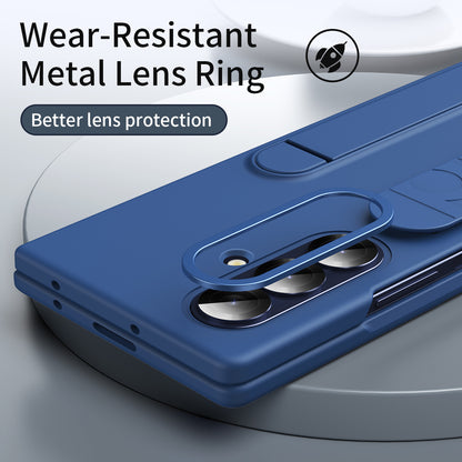 Galaxy Z Fold 8 Ultra Premium Business  Folding TPU With Hidden Kickstand Holder Case