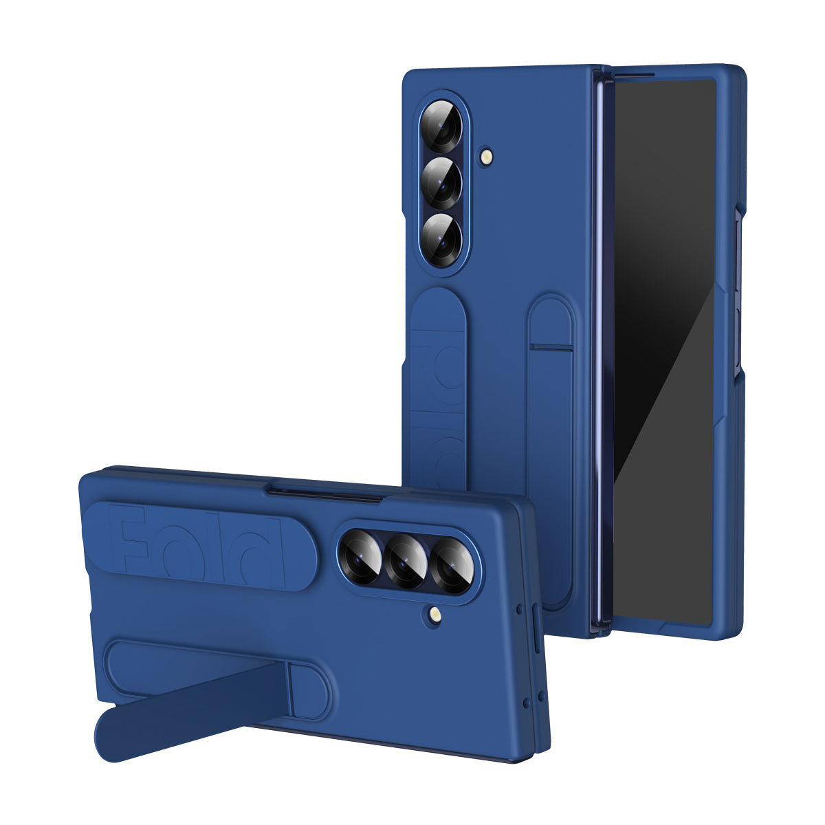 Galaxy Z Fold 8 Ultra Premium Business  Folding TPU With Hidden Kickstand Holder Case