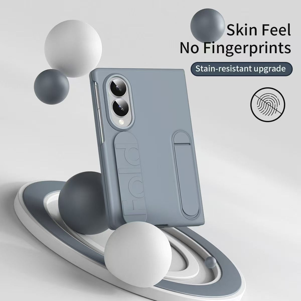 Galaxy Z Fold 8 Hinge Elastic Wristband Stand 360 Full Protection Case