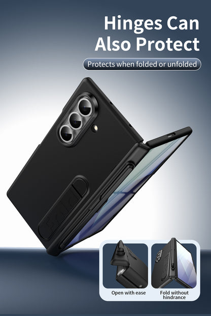 Galaxy Z Fold 8 Ultra Premium Business  Folding TPU With Hidden Kickstand Holder Case