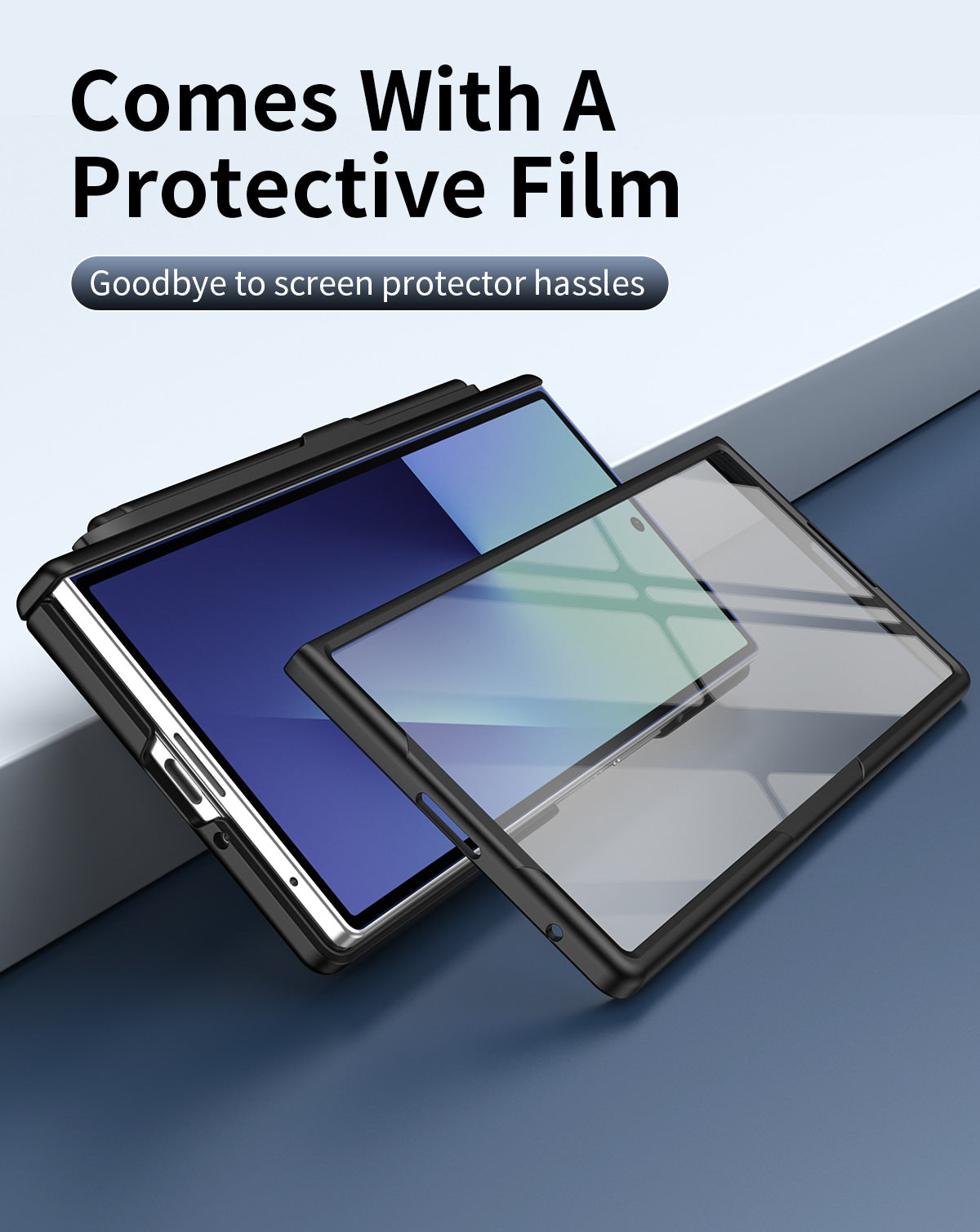 Galaxy Z Fold 8 Ultra Premium Business  Folding TPU With Hidden Kickstand Holder Case