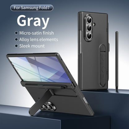 Galaxy Z Fold 8 Ultra Premium Business  Folding TPU With Hidden Kickstand Holder Case
