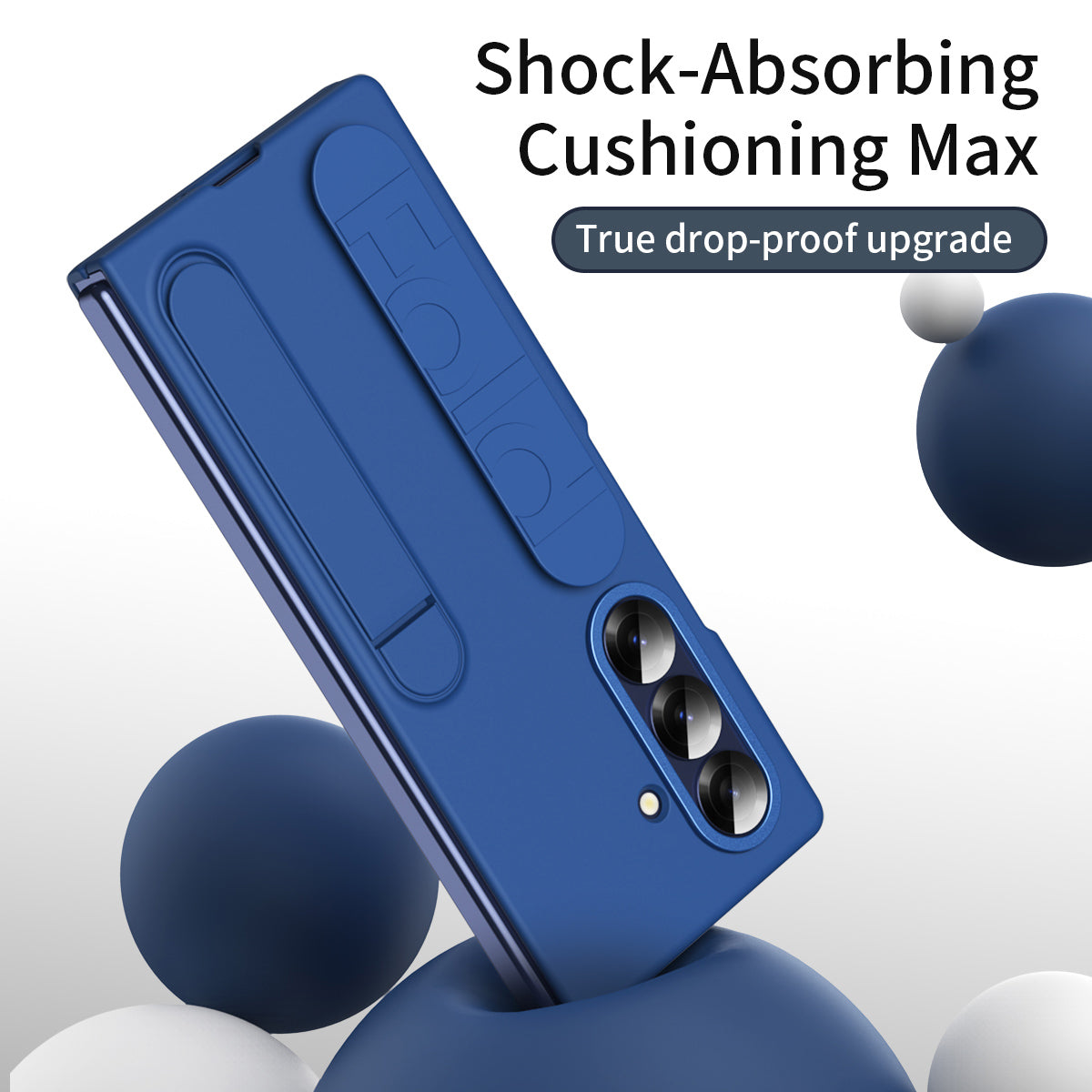 Galaxy Z Fold 8 Ultra Premium Business  Folding TPU With Hidden Kickstand Holder Case