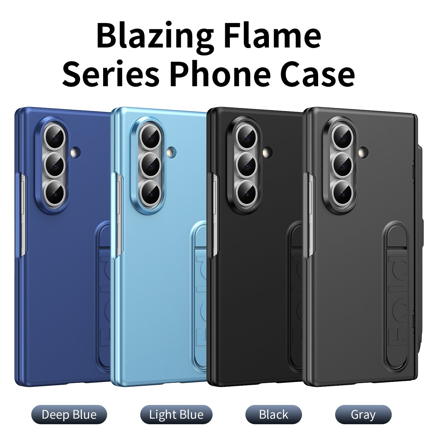 Galaxy Z Fold 8 Ultra Premium Business  Folding TPU With Hidden Kickstand Holder Case