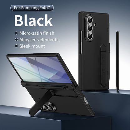 Galaxy Z Fold 8 Ultra Premium Business  Folding TPU With Hidden Kickstand Holder Case