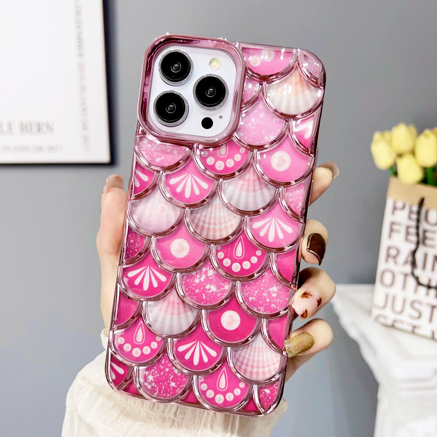 Luxury Glitter Fish Pattern Case