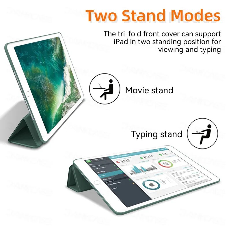 Next Generation Smart Three Fold Flip Case For iPad