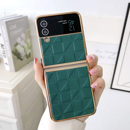 Luxury Leather Shockproof Hard Plating Case