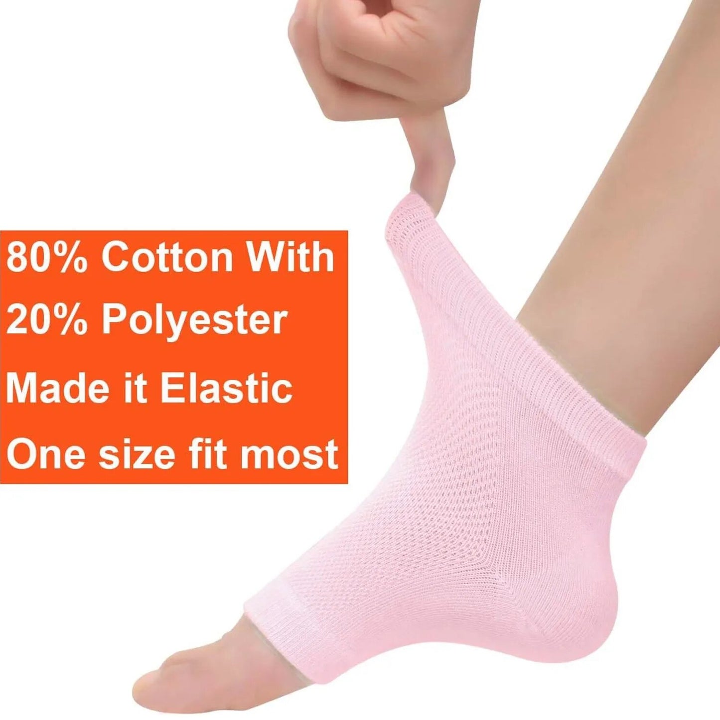 Heel Pain Relief Silicone Gel Heel Socks