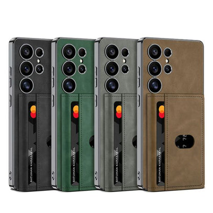 Galaxy S25 Ultra Magnetic Detachable Card Wallet Leather Case