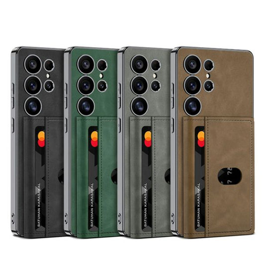 Galaxy S25 Ultra Magnetic Detachable Card Wallet Leather Case