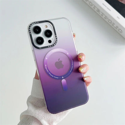 Luxury Gradient Matte Transparent Shockproof Case