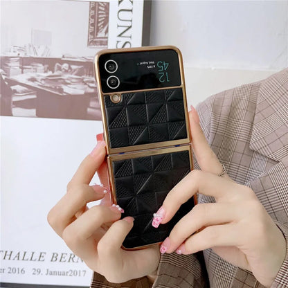 Luxury Leather Shockproof Hard Plating Case