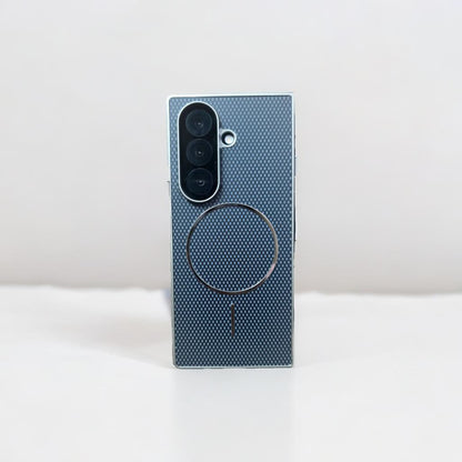 Fine Circle Carbon Fiber Pattern Magnetic Protection Case