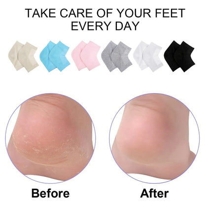 Heel Pain Relief Silicone Gel Heel Socks