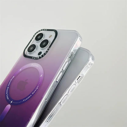 Luxury Gradient Matte Transparent Shockproof Case