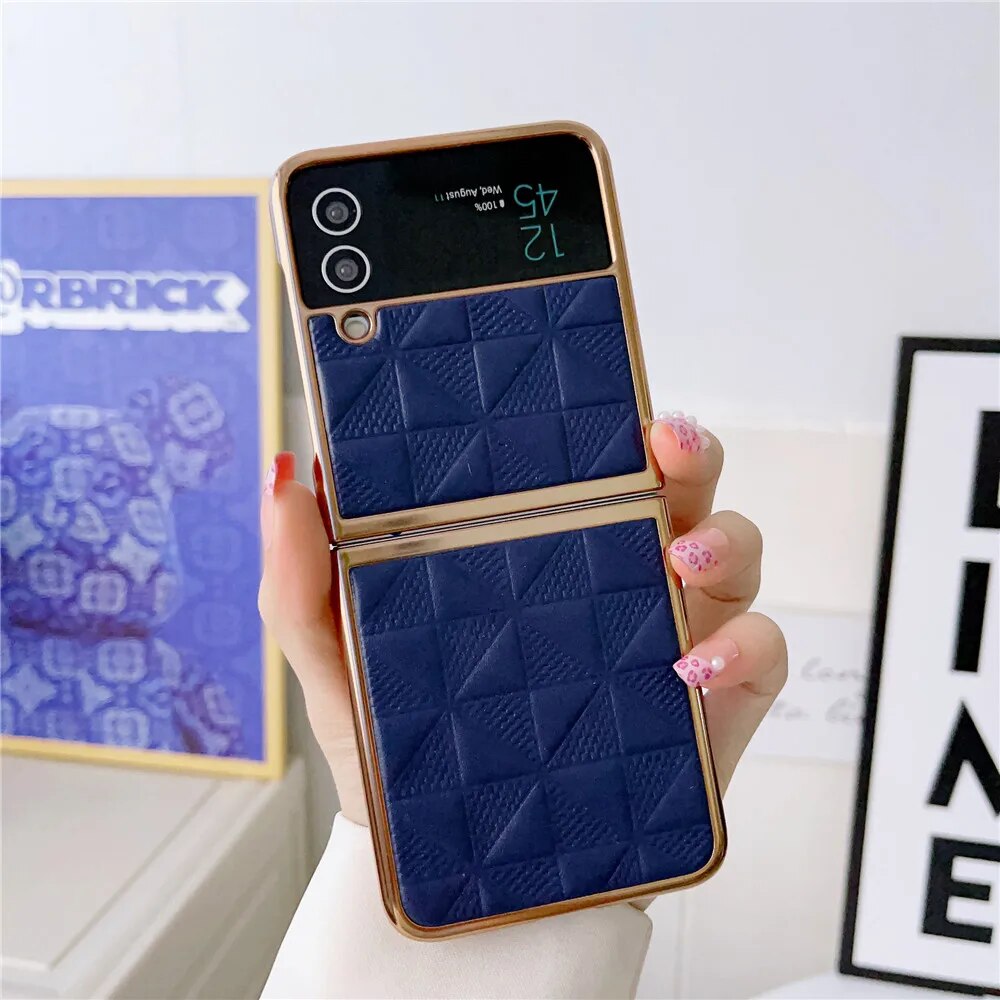 Luxury Leather Shockproof Hard Plating Case