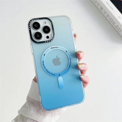 Luxury Gradient Matte Transparent Shockproof Case