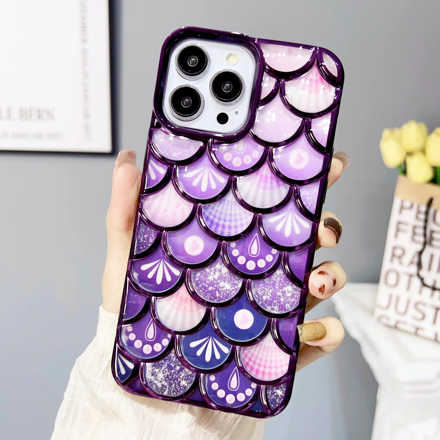 Luxury Glitter Fish Pattern Case