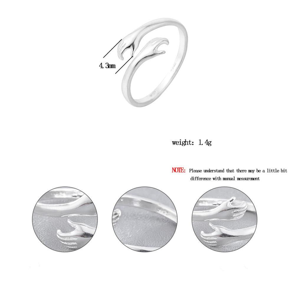 Titanium Stylish Look Women Ring Stainless Steel Silver Plated Ring