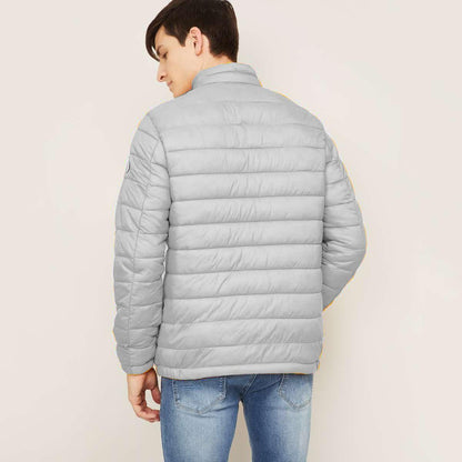 Polyester Solid Fyll Sleeves Mens Puffer Jacket