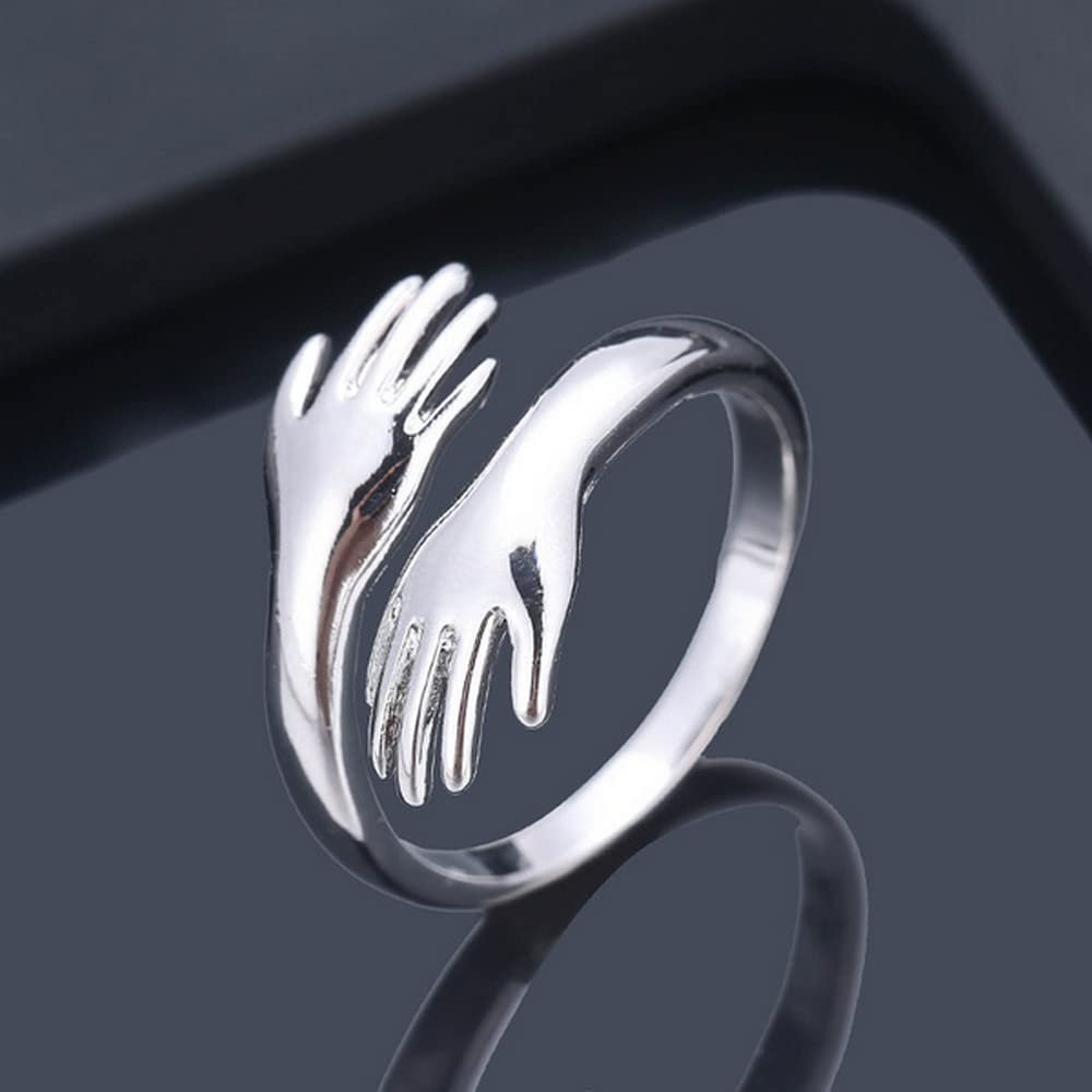 Titanium Stylish Look Women Ring Stainless Steel Silver Plated Ring